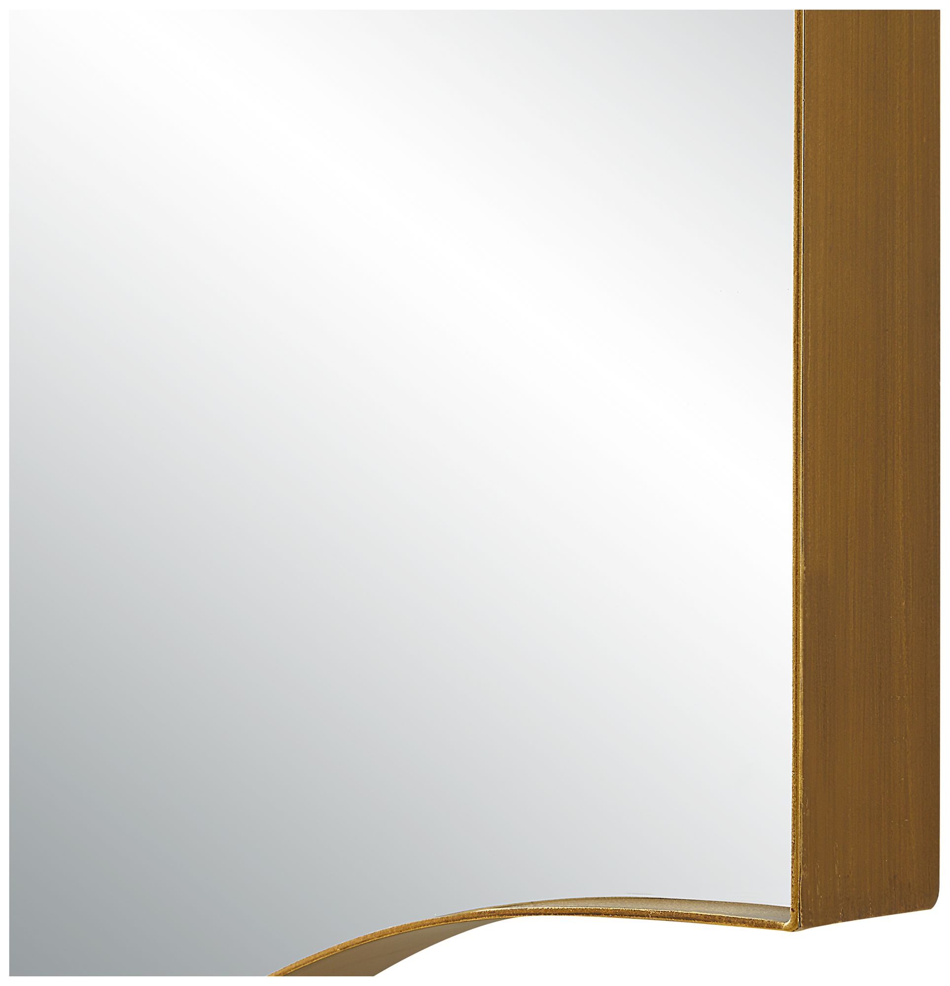 Image 4 22" x 34" Brushed Gold Wall Mirror more views