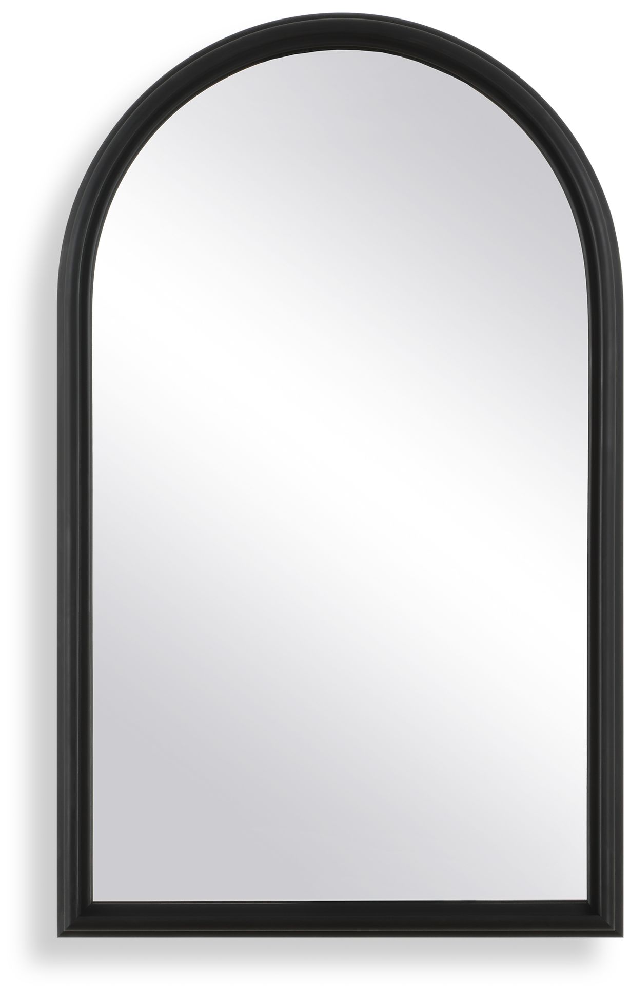 Image 2 22" x 36" Black Arch Wall Mirror