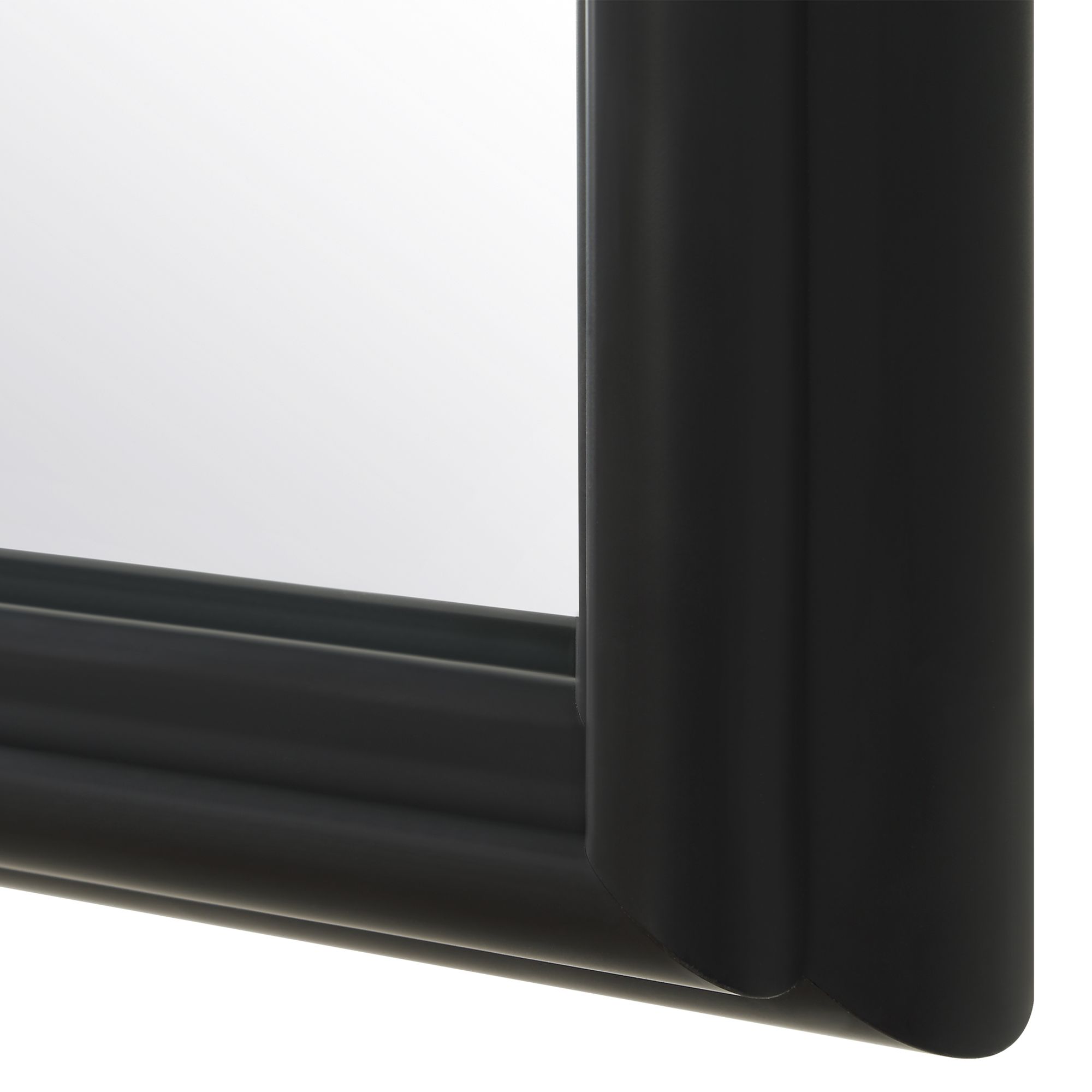 Image 5 22" x 36" Black Arch Wall Mirror more views