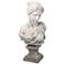 22"Antique White Bust of Women
