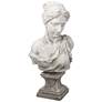 22"Antique White Bust of Women