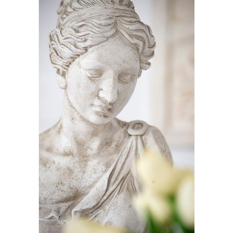 Image 5 22"Antique White Bust of Women more views