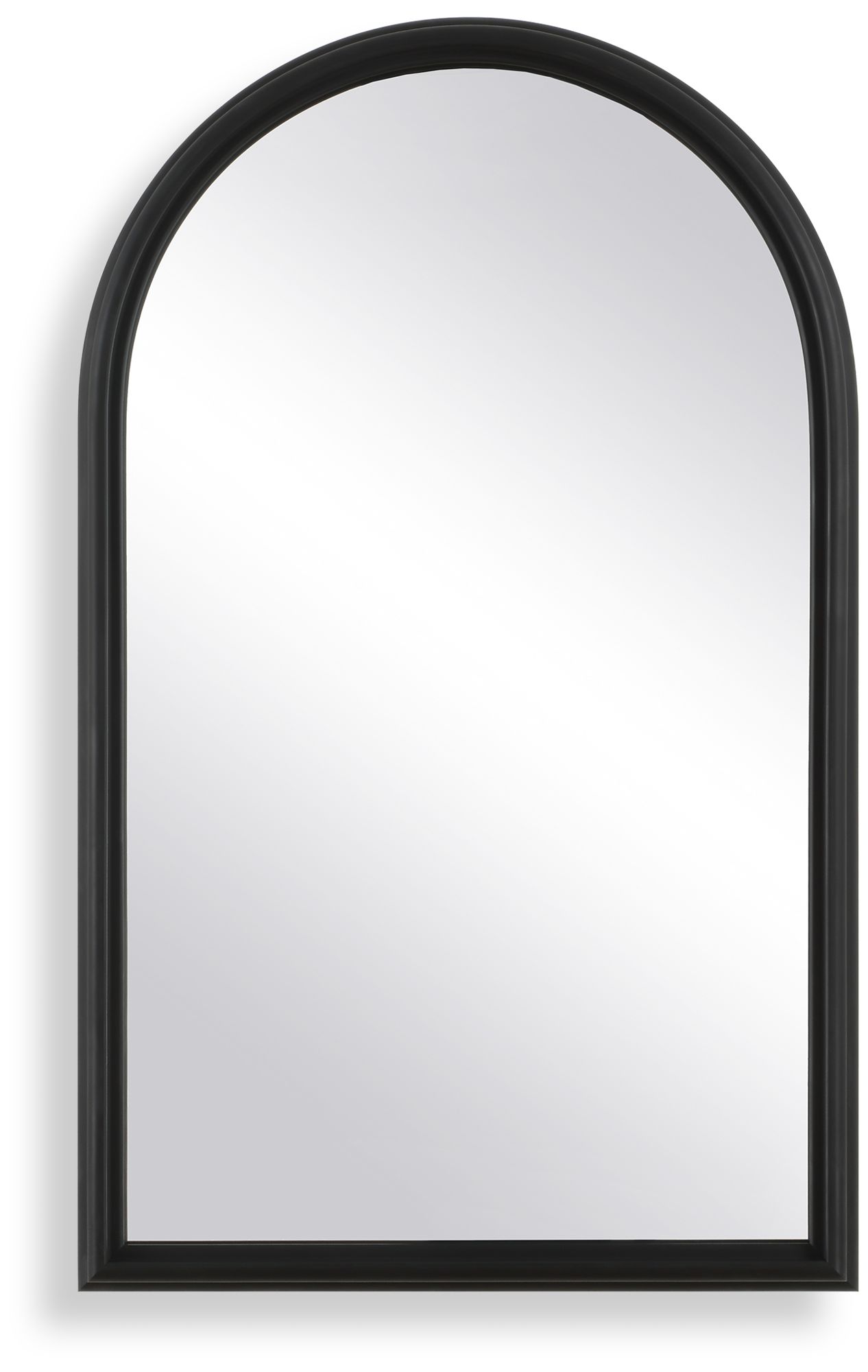 Image 2 22" x 36" Black Arch Wall Mirror