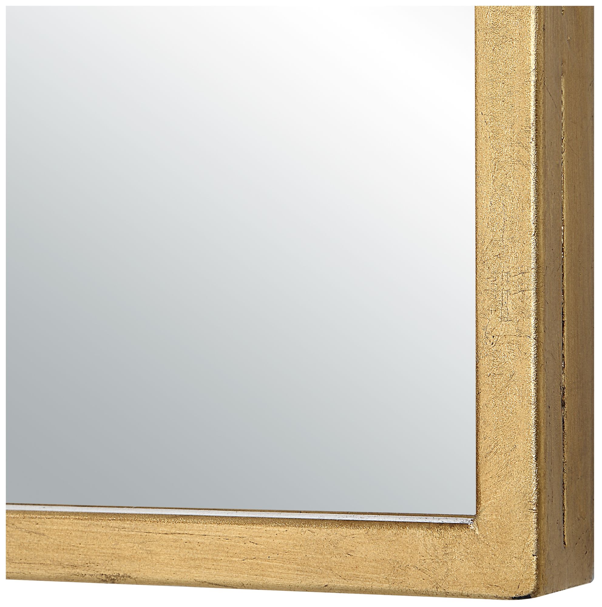 Image 4 22" X 38" Antiqued Gold Arch Wall Mirror more views