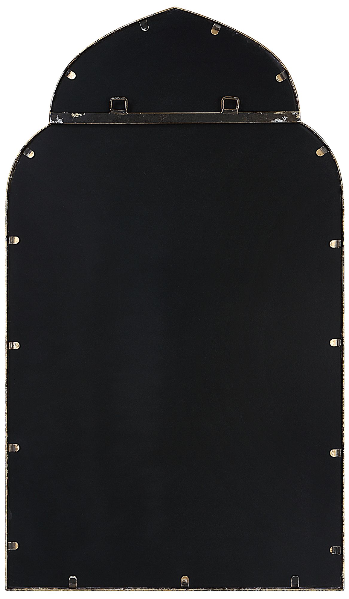 Image 6 22" X 38" Antiqued Gold Arch Wall Mirror more views