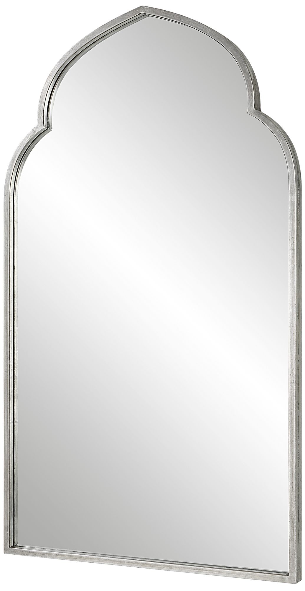 Image 5 22" x 38" Soft Silver Arch Wall Mirror more views