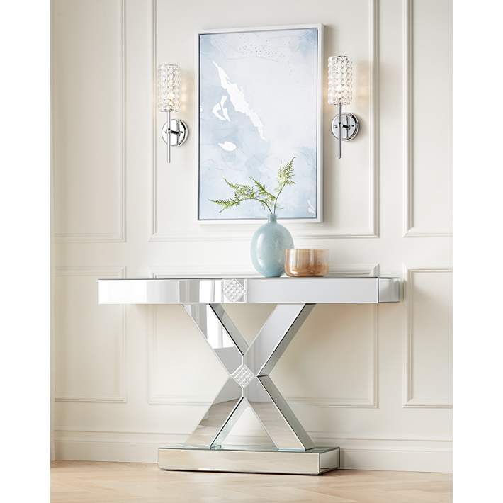 Minx 8 and 10 High Modern Gray Glass Vase Set - #19H14
