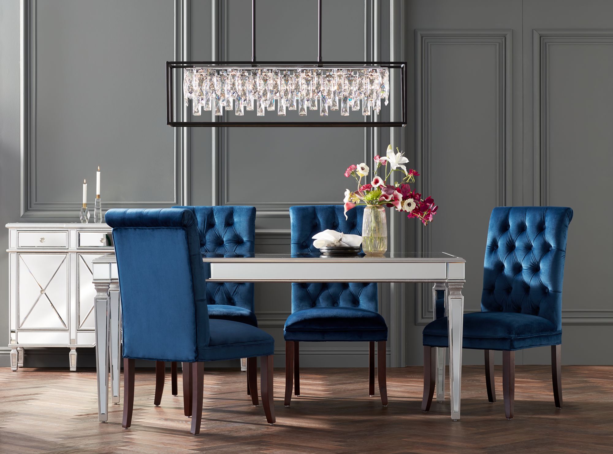 tufted dining room chairs sale