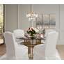Thumbnail1 of Vienna Full Spectrum Luxum 18 3/4" Brass and Crystal Pendant Light in scene