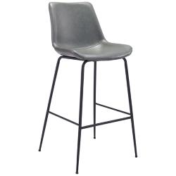 22Lx21.3Wx43.3H Byron Bar Chair Gray