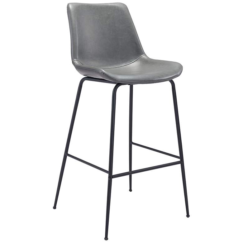 Image 2 22Lx21.3Wx43.3H Byron Bar Chair Gray
