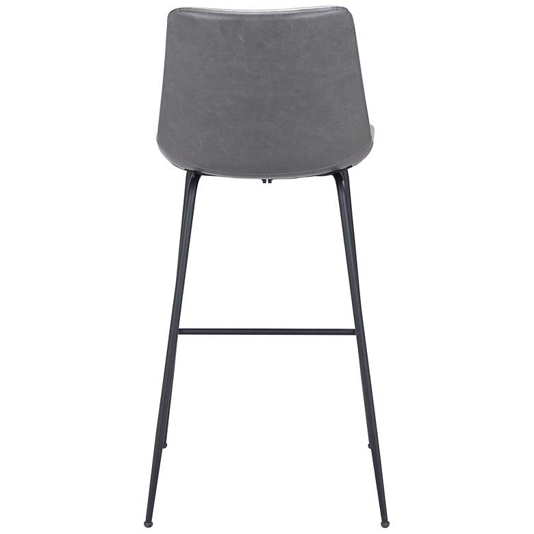 Image 6 22Lx21.3Wx43.3H Byron Bar Chair Gray more views