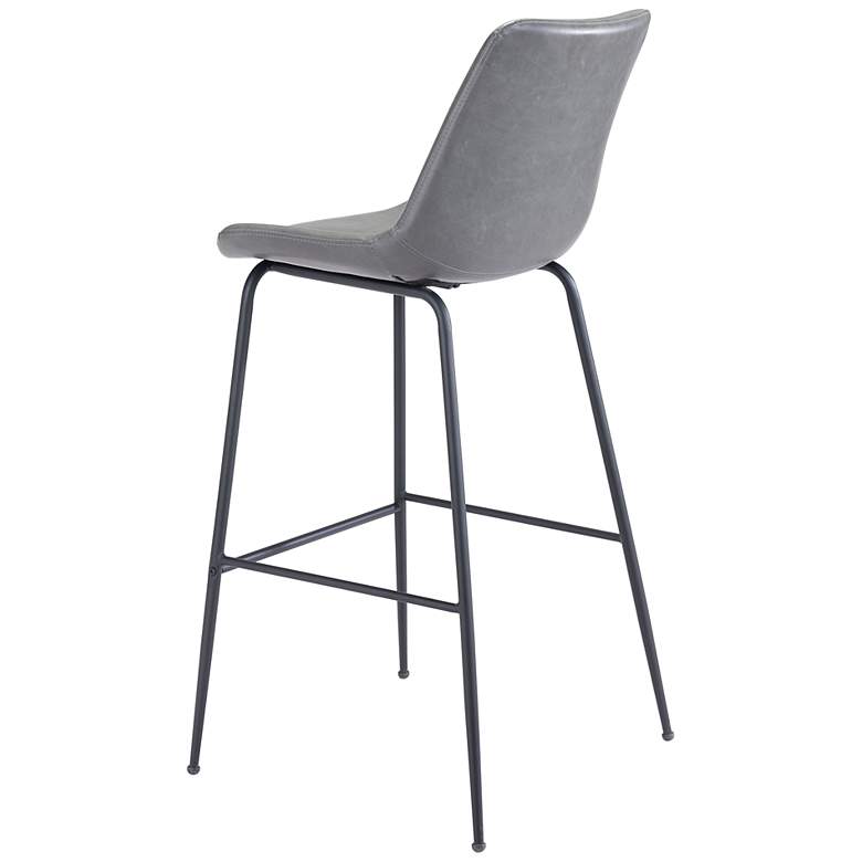 Image 7 22Lx21.3Wx43.3H Byron Bar Chair Gray more views