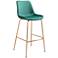 22Lx21.3Wx43.3H Tony Bar Chair Green