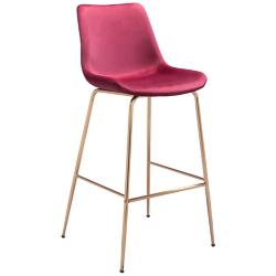 22Lx21.3Wx43.3H Tony Bar Chair Red