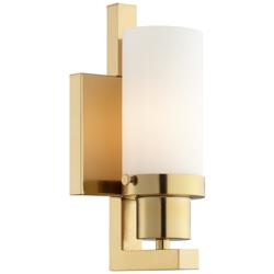 22V40 - Hardwired wall lamp in brass finish