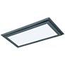 22W; 12 in.; x 24 in.; Surface Mount LED Fixture; 3000K; Bronze Finish;