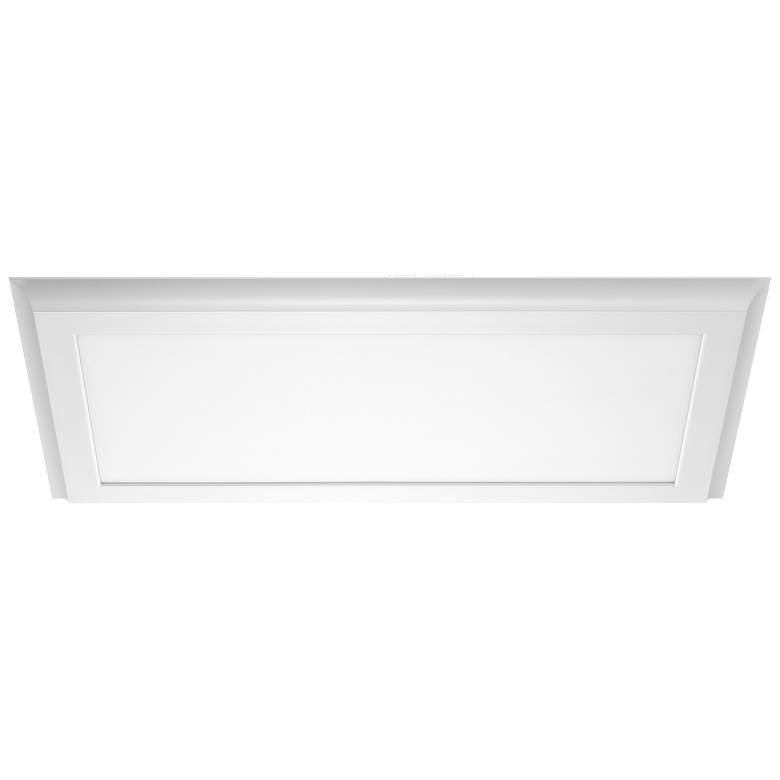 Image 1 22W; 12 in. x 24 in.; Surface Mount LED Fixture; 4000K; White Finish