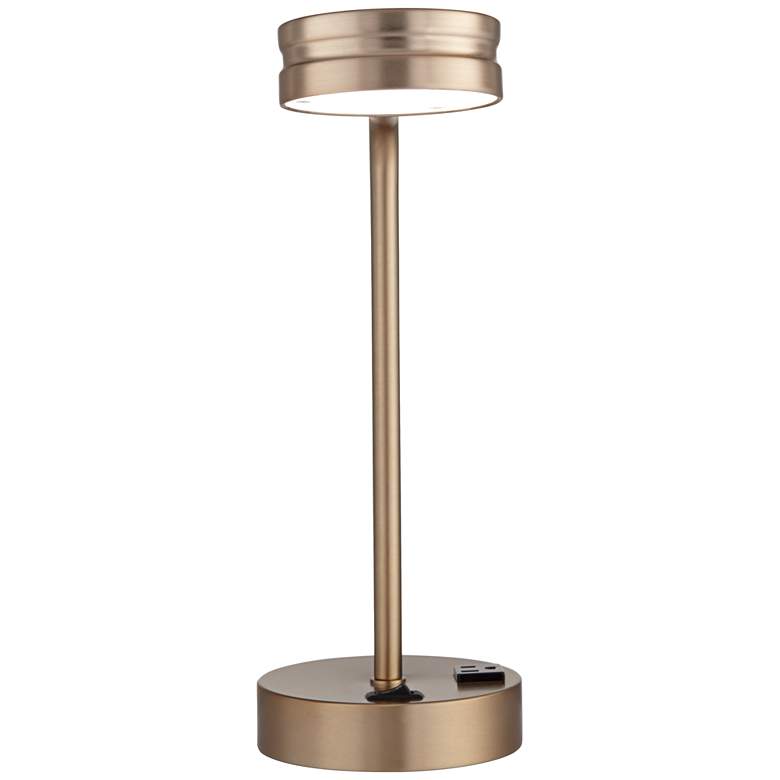 Image 4 22X74 - Oiled Bronze Aluminum Desk Lamp with 1 Outlet more views