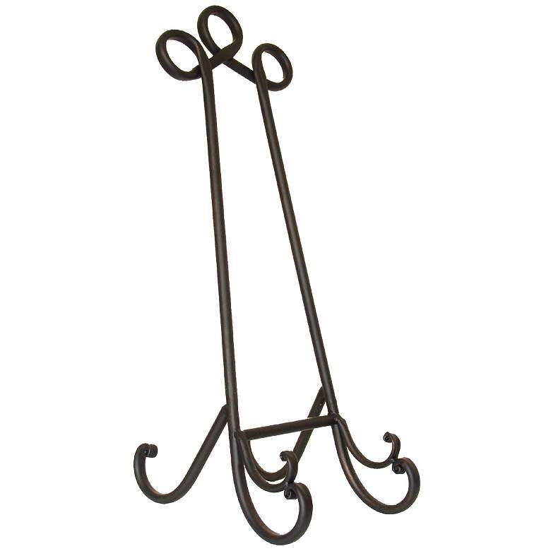 Image 1 23.3 inch Dark Bronze Metal Plate Holder