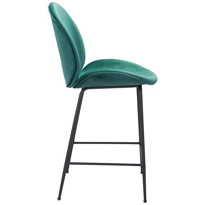 Image 5 23.6x20.1x42.1 Miles Counter Chair Green more views