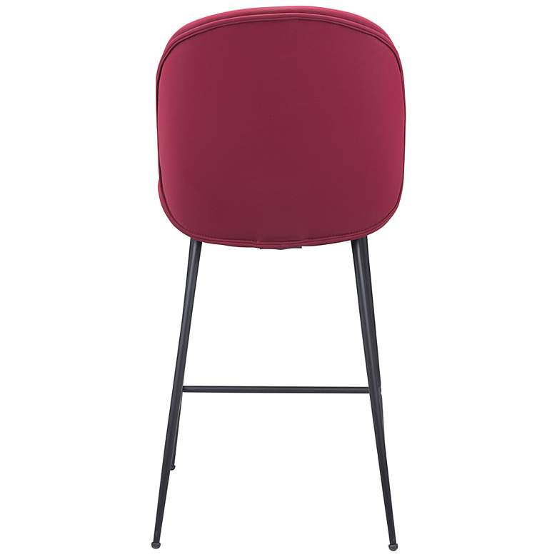 Image 6 23.6x20.1x42.1 Miles Counter Chair Red more views