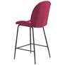 23.6x20.1x42.1 Miles Counter Chair Red