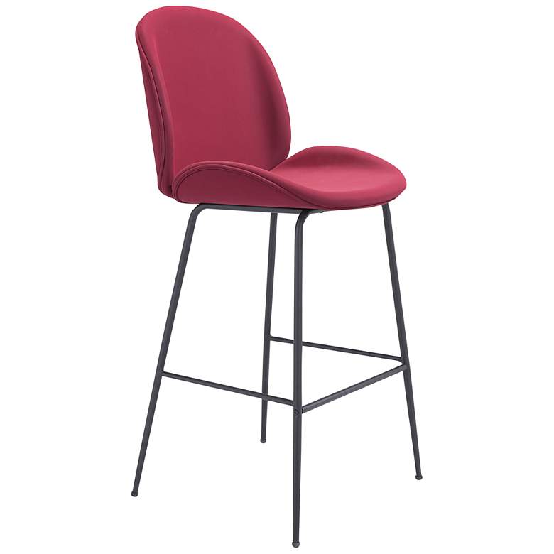 Image 2 23.8Lx20.9Wx46.5H Miles Bar Chair Red