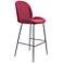 23.8Lx20.9Wx46.5H Miles Bar Chair Red