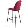 23.8Lx20.9Wx46.5H Miles Bar Chair Red