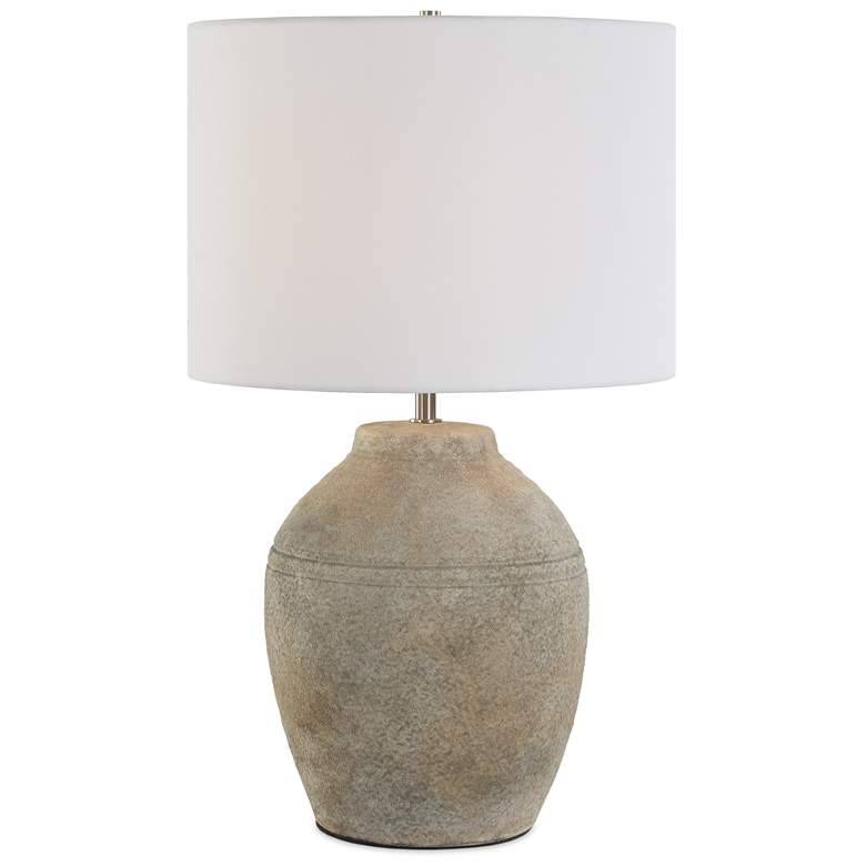 Image 2 23 1/2" High Neutral Ceramic Table Lamp
