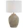 23 1/2" High Neutral Ceramic Table Lamp