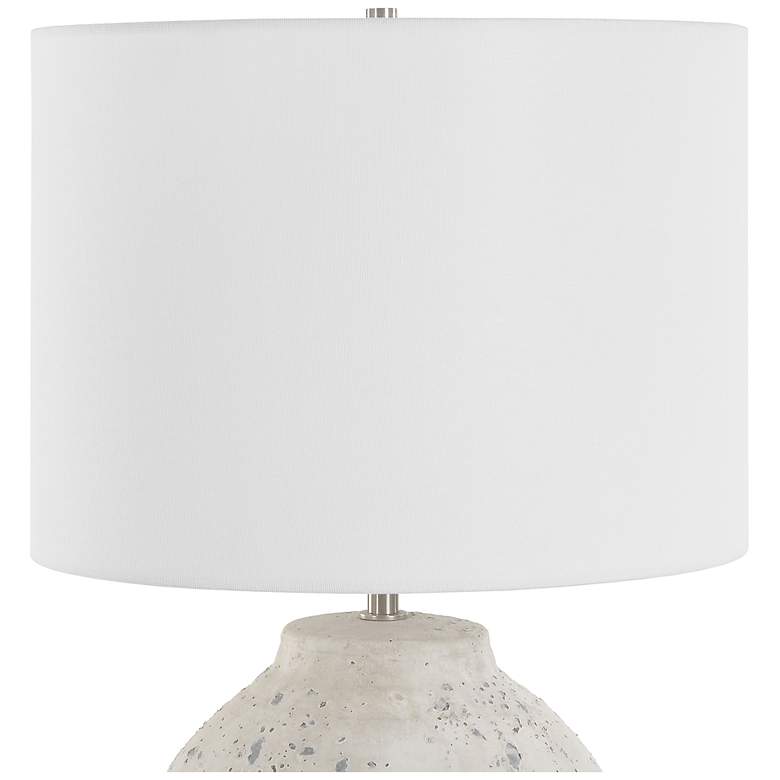 Image 6 23 1/4" High Distressed White Ceramic Table Lamp more views