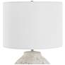 6_23 1/4" High Distressed White Ceramic Table Lamp more views