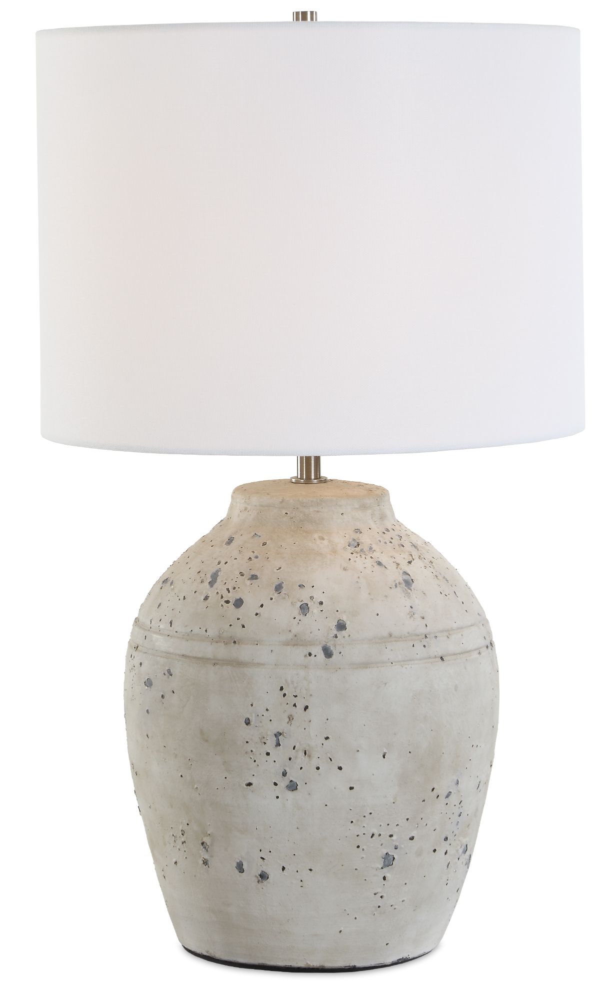 Image 5 23 1/4" High Distressed White Ceramic Table Lamp more views