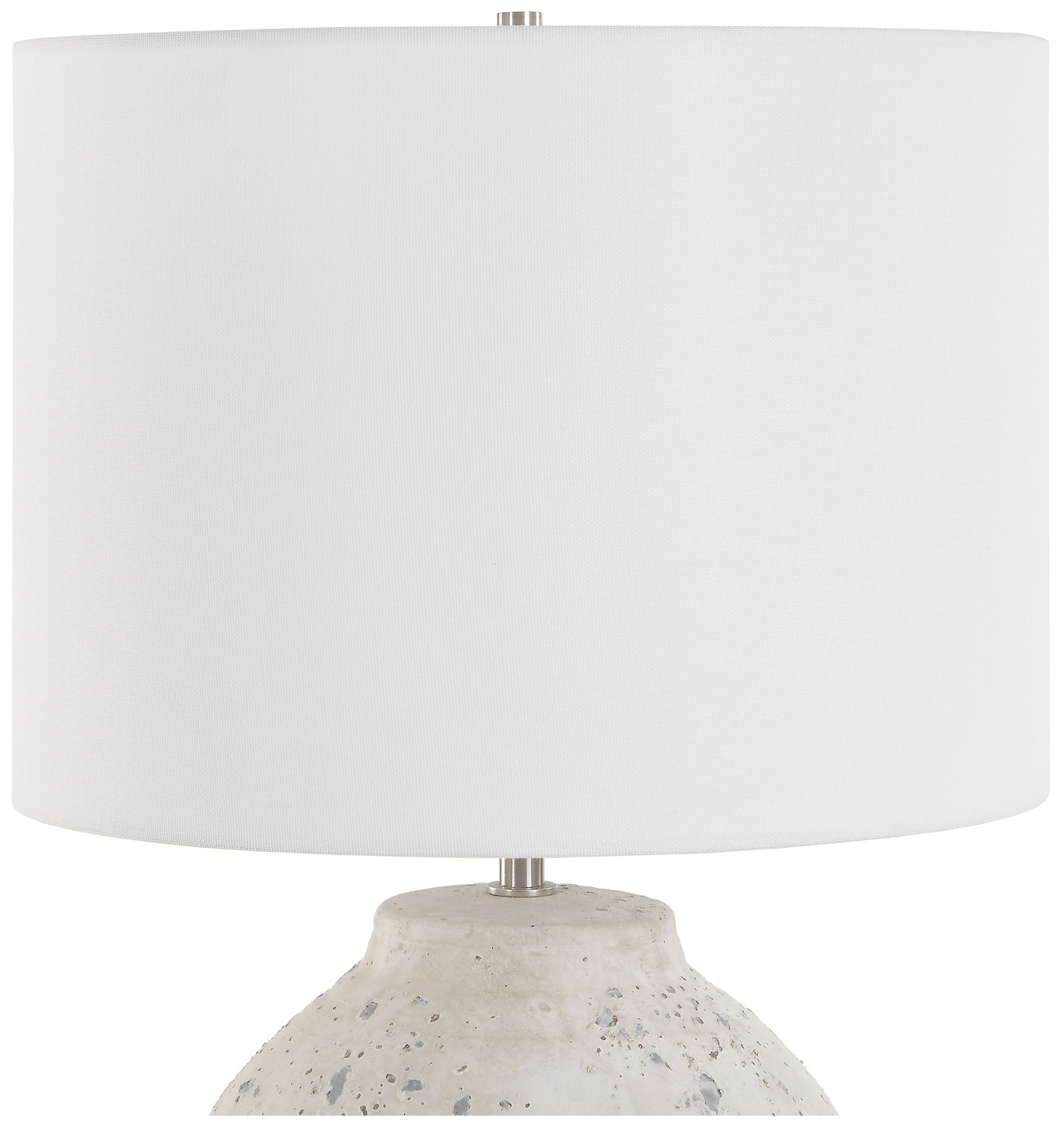 Image 6 23 1/4" High Distressed White Ceramic Table Lamp more views
