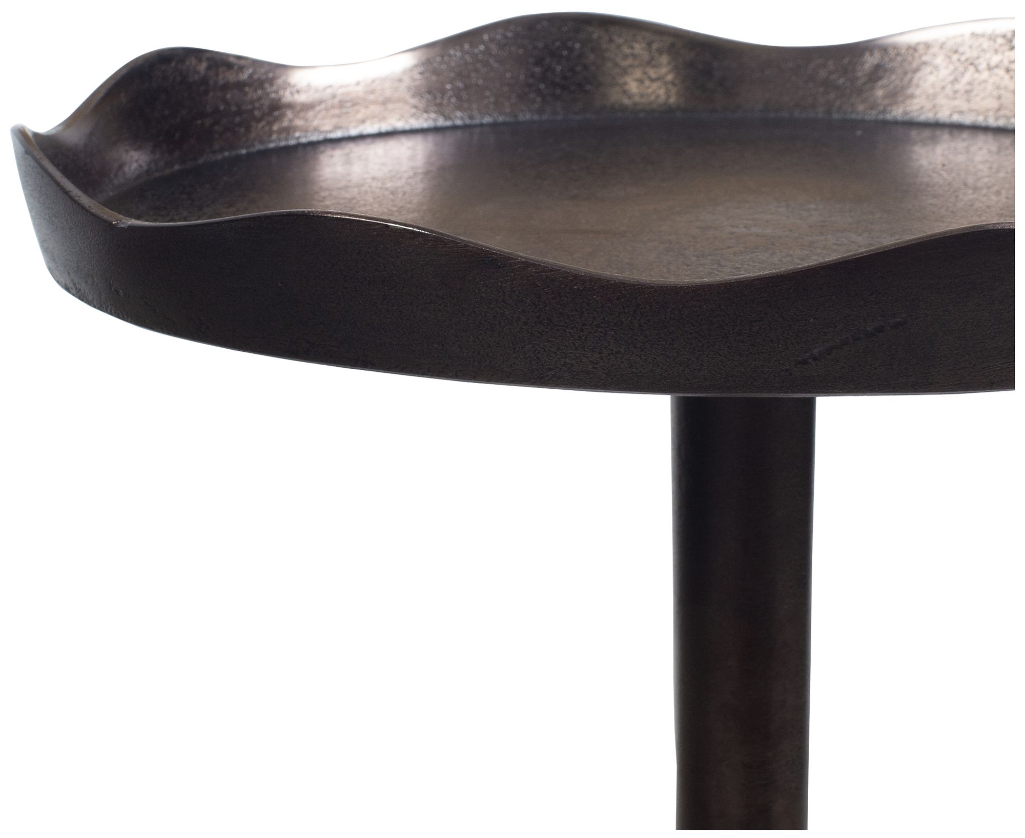 Image 2 23" High Rich Antique Bronze Accent Table more views