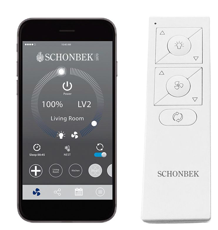 Image 2 23" Atomic Black LED Smart Fan D'Lier with Brass Accent more views