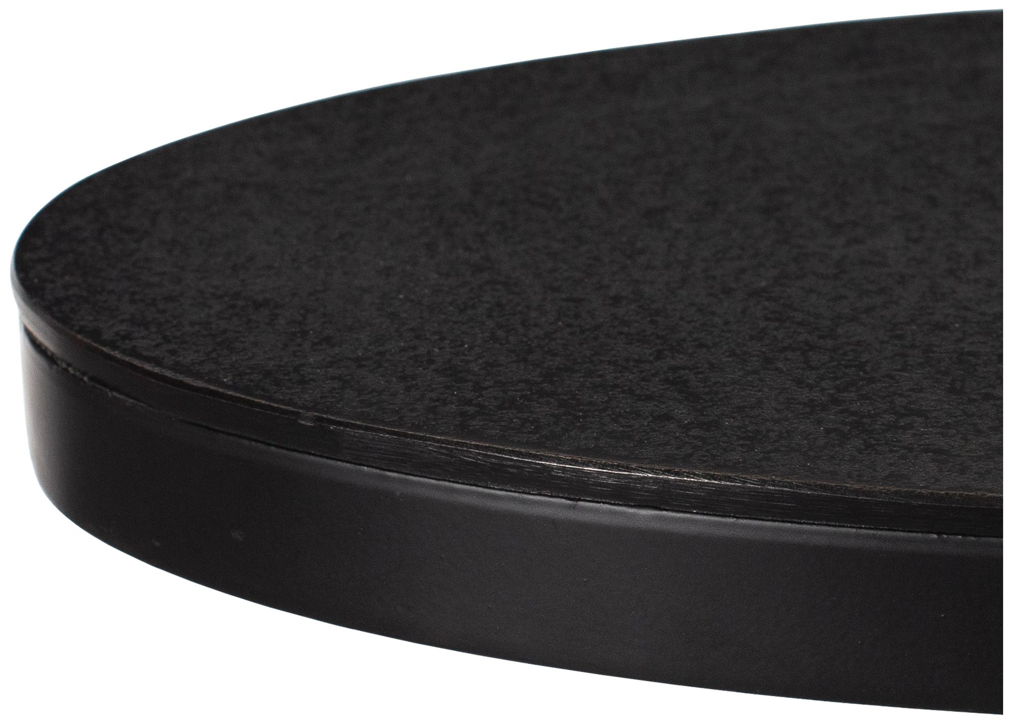 23" High Black Metal Accent Table