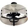 23" Kichler Eyrie White and Black Cage Fan with Wall Control