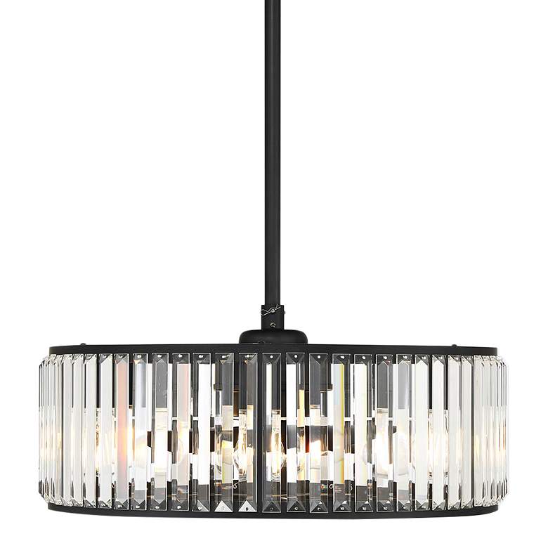 Image 1 23" Savoy House Janus Matte Black 6-Light Fandelier