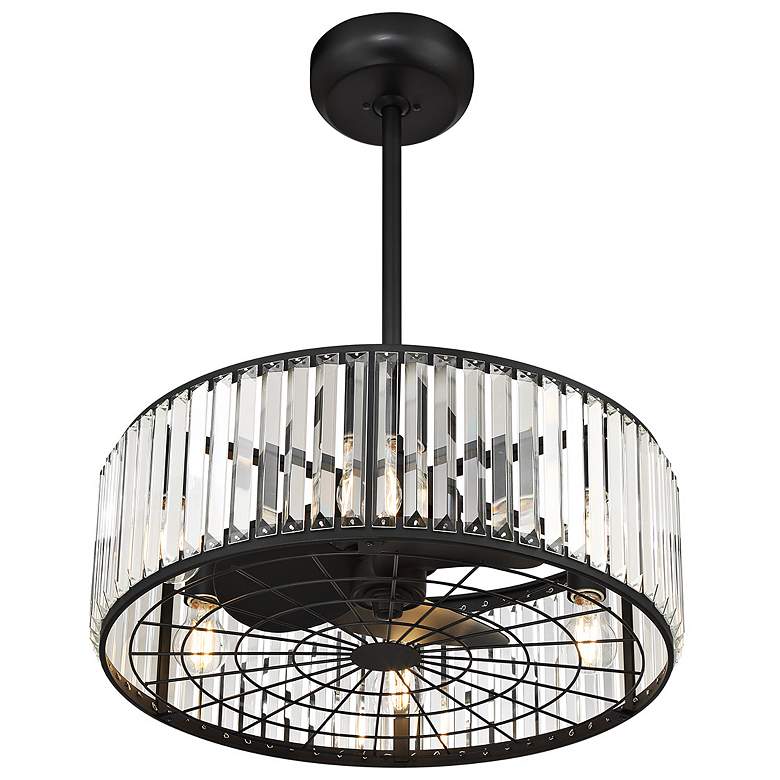 Image 5 23" Savoy House Janus Matte Black 6-Light Fandelier more views