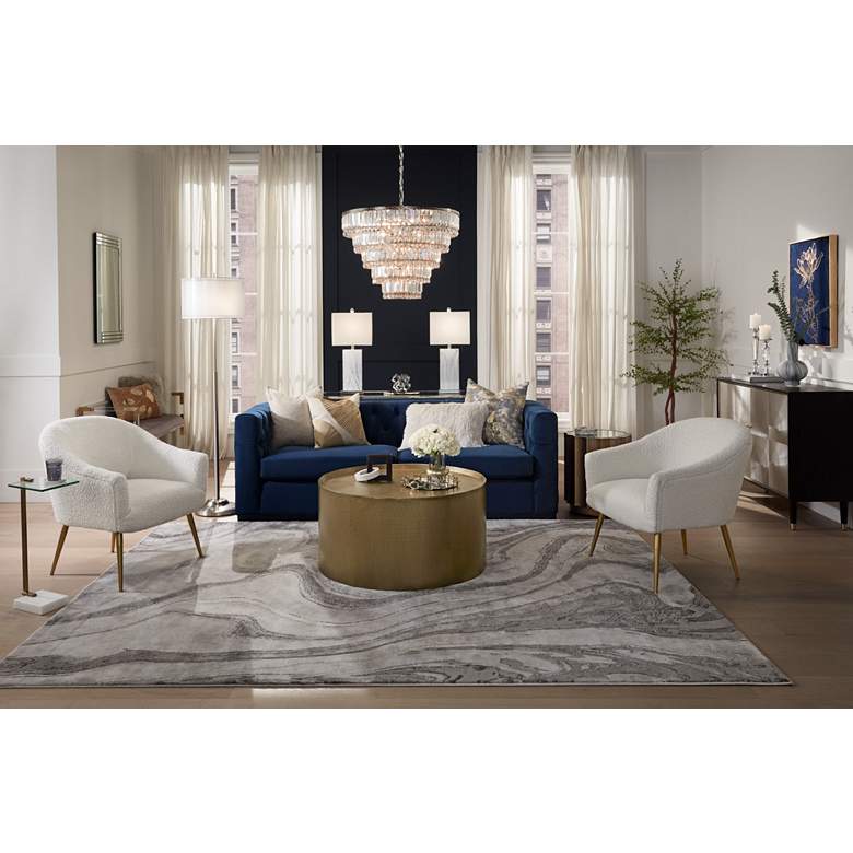 Image 1 Safavieh 8&#39;x10&#39; Craft Gray and Gold Marbled Area Rug in scene