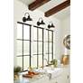 1_Urban Barn 11 1/4" High Black Finish Wall Sconce in scene