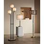 1_Possini Euro Acadia 71" Black and Warm Gold 3-Light Floor Lamp in scene