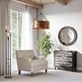 Cantebury Colony Linen Upholstered Armchair in scene