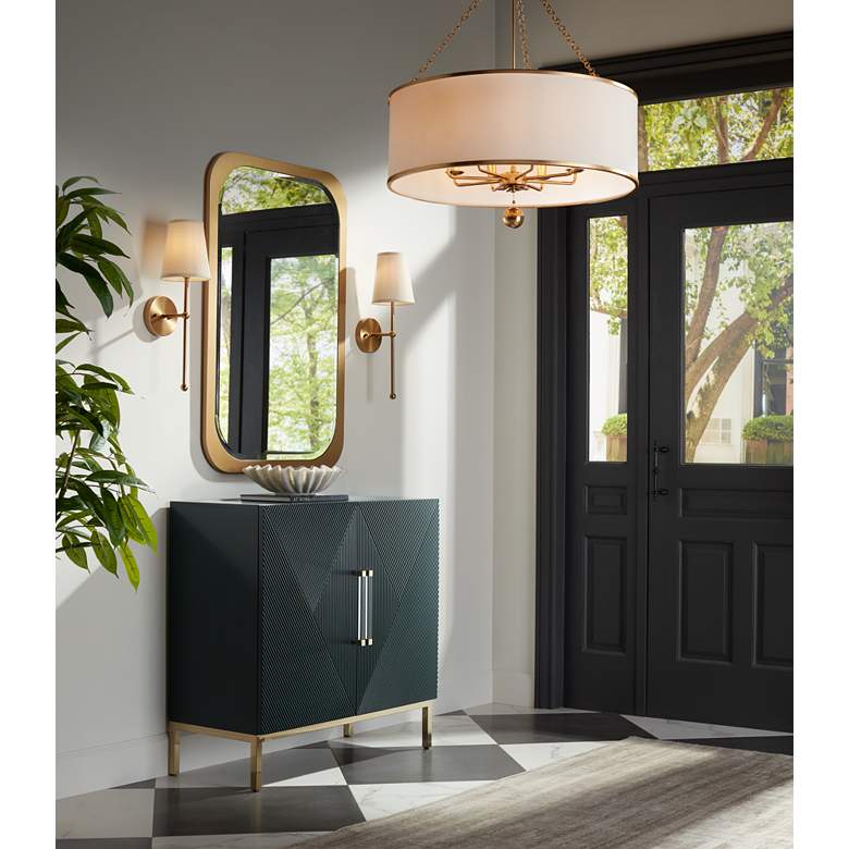 Image 1 55 Downing Street Saga 36" Wide Green and Gold 2-Door Accent Chest in scene