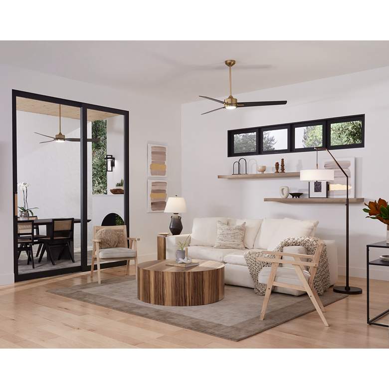 Image 1 Crestview Collection Limba 42" Wide Brown Cocktail Table in scene