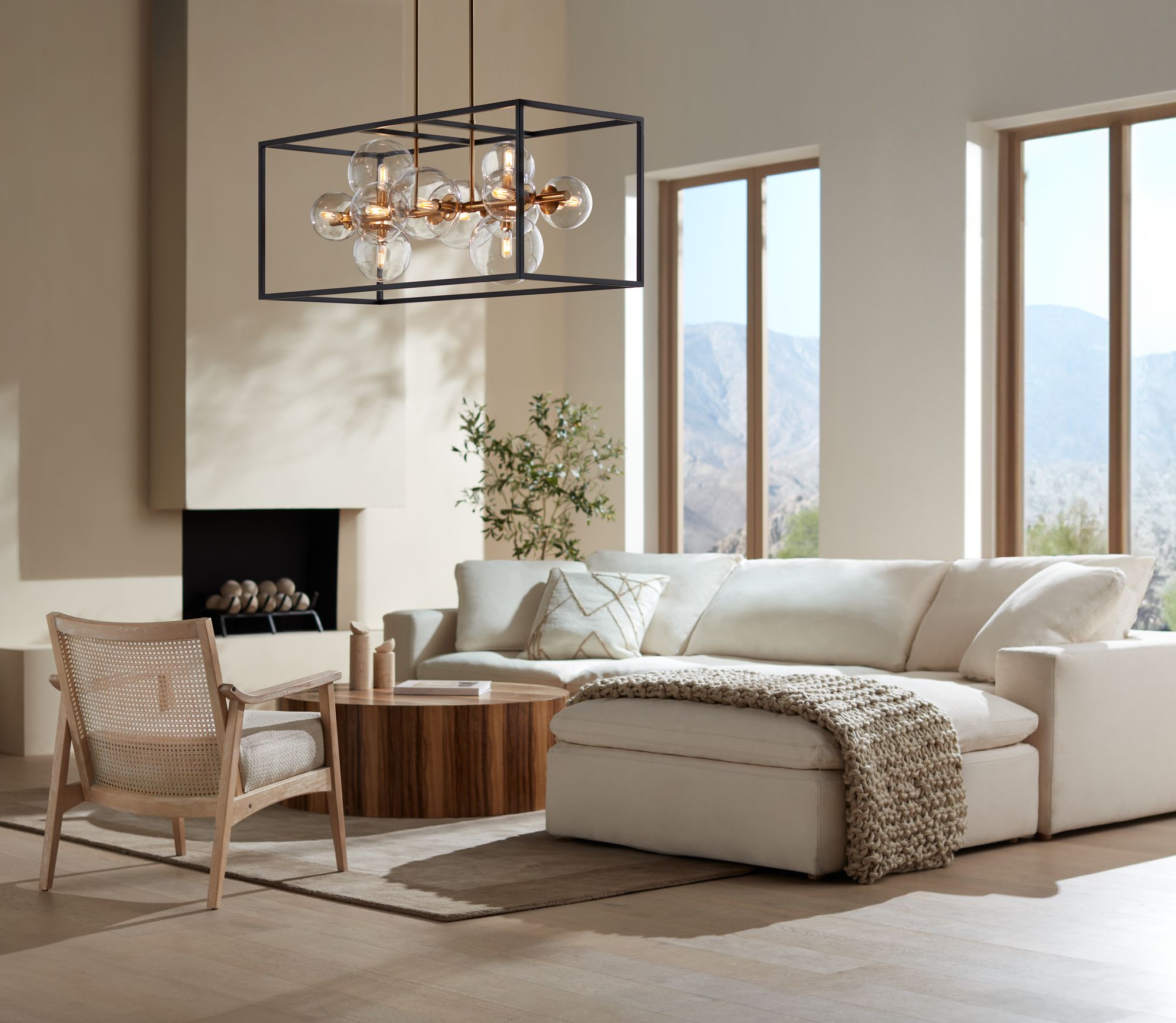 Watch A Video About the Fitzgerald Matte Black Gold 12 Light Chandelier