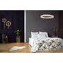 1_Benediction 38 1/4"W Aged Brass Crystals LED Pendant Light in scene